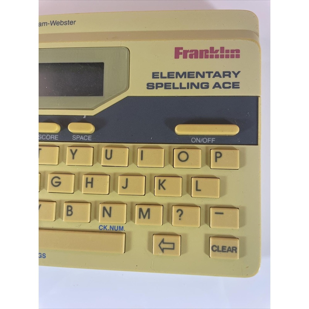 Vintage Electronic Franklin Elementary Spelling Ace Model ES-90 1989 TESTED - Picture 2 of 7
